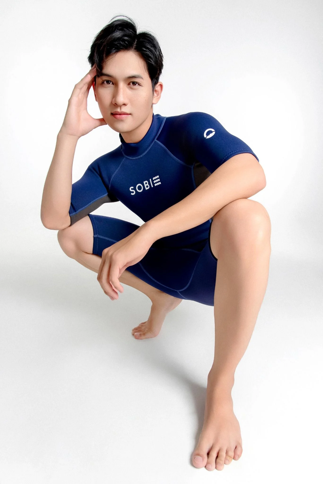 Wetsuit Drift Đồ bơi giữ nhiệt dành cho nam màu navy 1.5mm