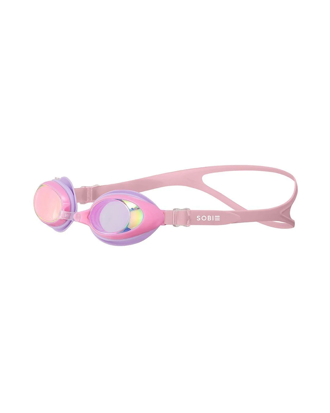 Kính bơi trẻ em SOBIE cao cấp tráng gương, chống sương, UV - Pink Mirror S10