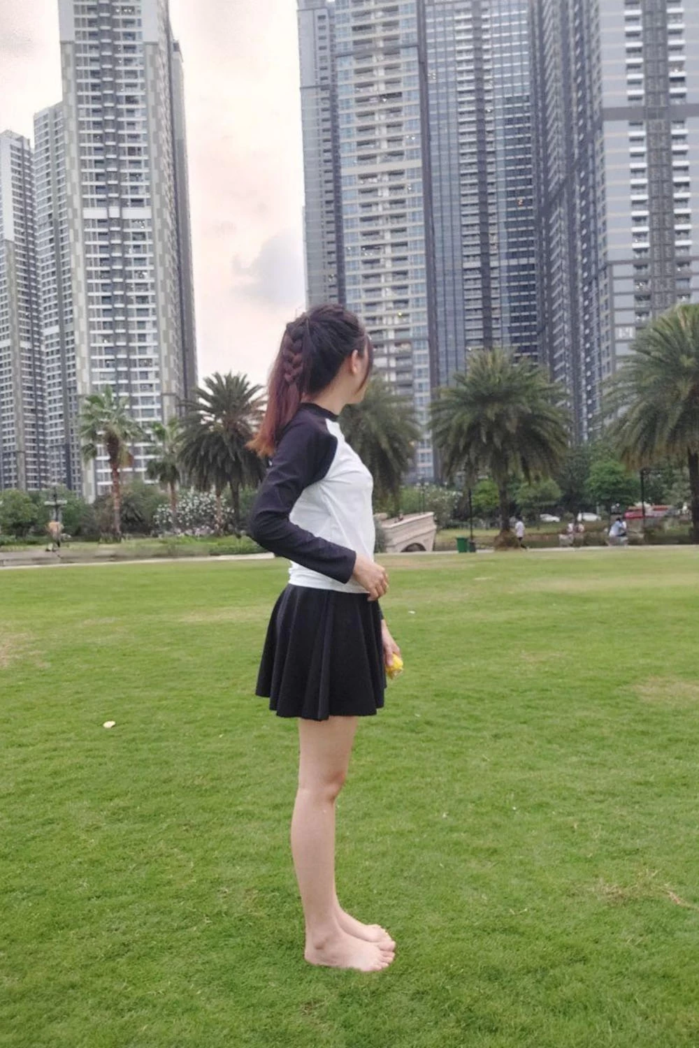 Đồ bơi nữ dài tay học sinh chống nắng