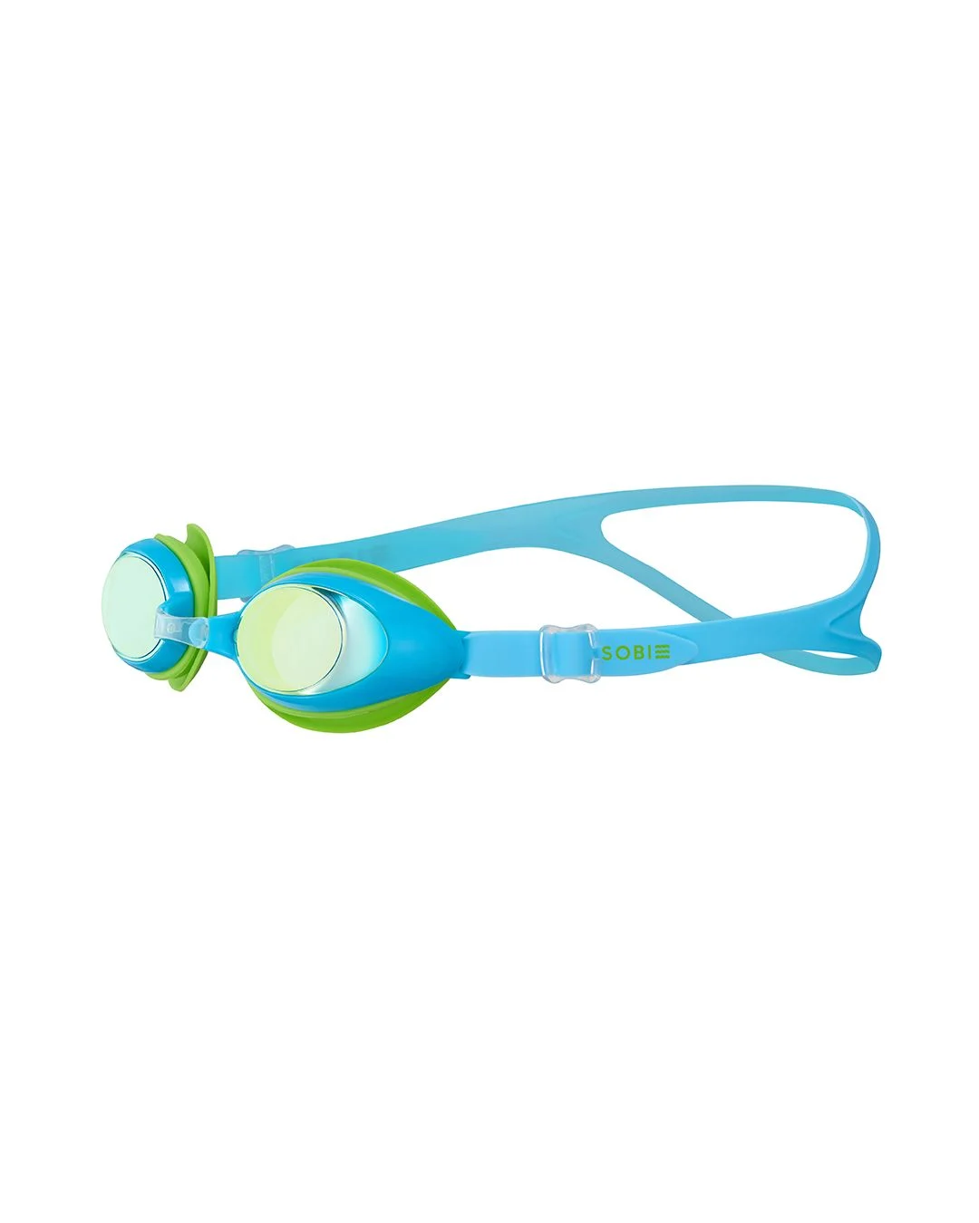 Kính bơi trẻ em SOBIE cao cấp tráng gương, chống sương, UV - Blue Mirror S08