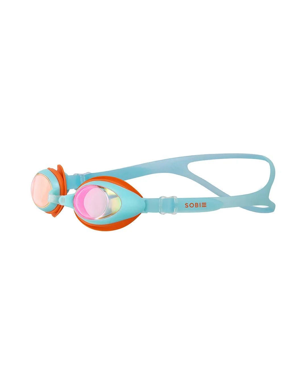 chatChat ngay Thêm vào giỏ Kính bơi trẻ em SOBIE cao cấp tráng gương, chống sương, UV - Clear Mirror Blue S11